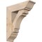 Ekena Millwork Merced Traditional Smooth Bracket w/ Offset Brace, Douglas Fir, 7 1/2"W x 24"D x 28"H BKT0806X24X28MRC01SDF - alternate 1